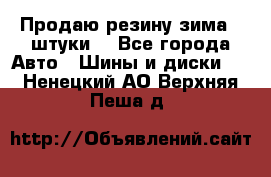 Продаю резину зима 2 штуки  - Все города Авто » Шины и диски   . Ненецкий АО,Верхняя Пеша д.